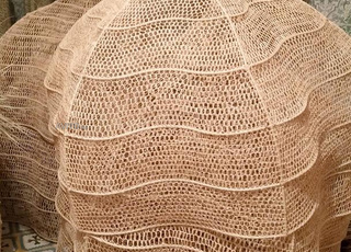 Magnifique suspension en raphia de 100 cm 