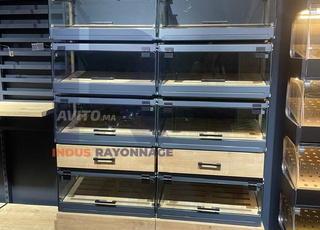 Présentoir en bois boulangerie 