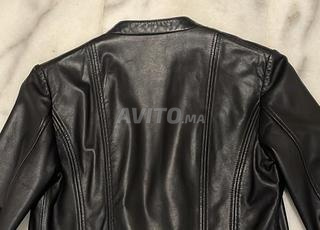 jackette en cuir massimo dutti 