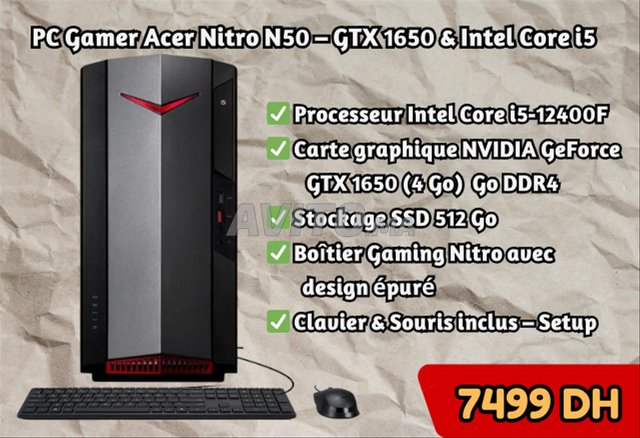 PC Gamer Acer Nitro N50 – GTX 1650 & Intel Core i5
