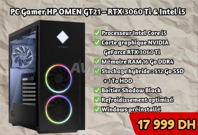  PC Gamer HP OMEN GT21 – RTX 3060 Ti & Intel i5