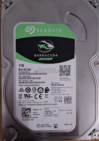 eagate BarraCuda Disque Dur Interne SATA 1TB