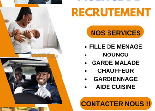 Femme de ménage gardiennage nounou