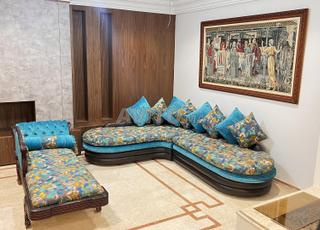 Salon en L et meridien