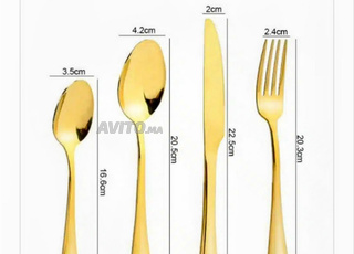 معلاق فرشيطة وموس ذهبي مكون من 48قطعة