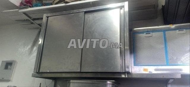 armoire murale - comptoir plan de travail inox