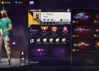 Acc free fire 9rib lvl 74 