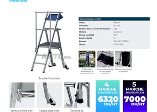 echelle platforme/PRODUIT TURKIE 