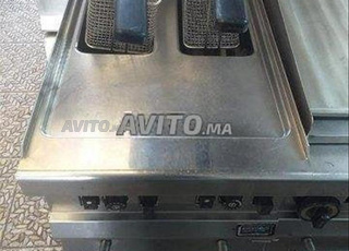 friteuse double sur placard gaz 
