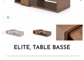 Table en bois Sketch-Design élégant et fonctionnel