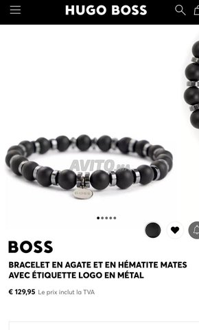 HUGO BOSS BRACELET EN AGATE Original