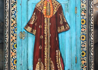 لوحة تشكيلية مرسومة 