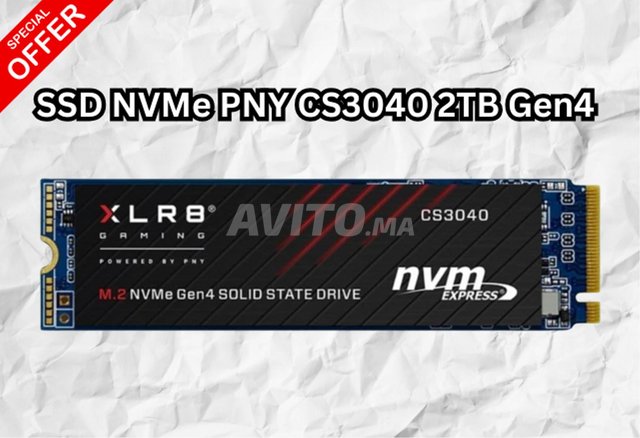  SSD NVMe PNY CS3040 2TB Gen4  PS5 & PC Gaming