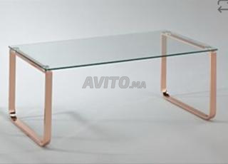 Table basse en verre neuf 
