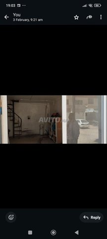 محل للكراء شوكة مع طيراص كبيرة