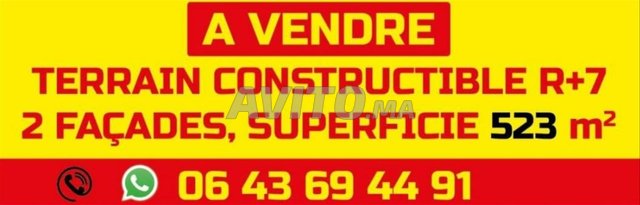 Terrain 2 Façades R plus 7 sans vis-à-vis