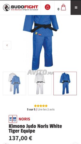 Kimono Judo Noris White Tiger