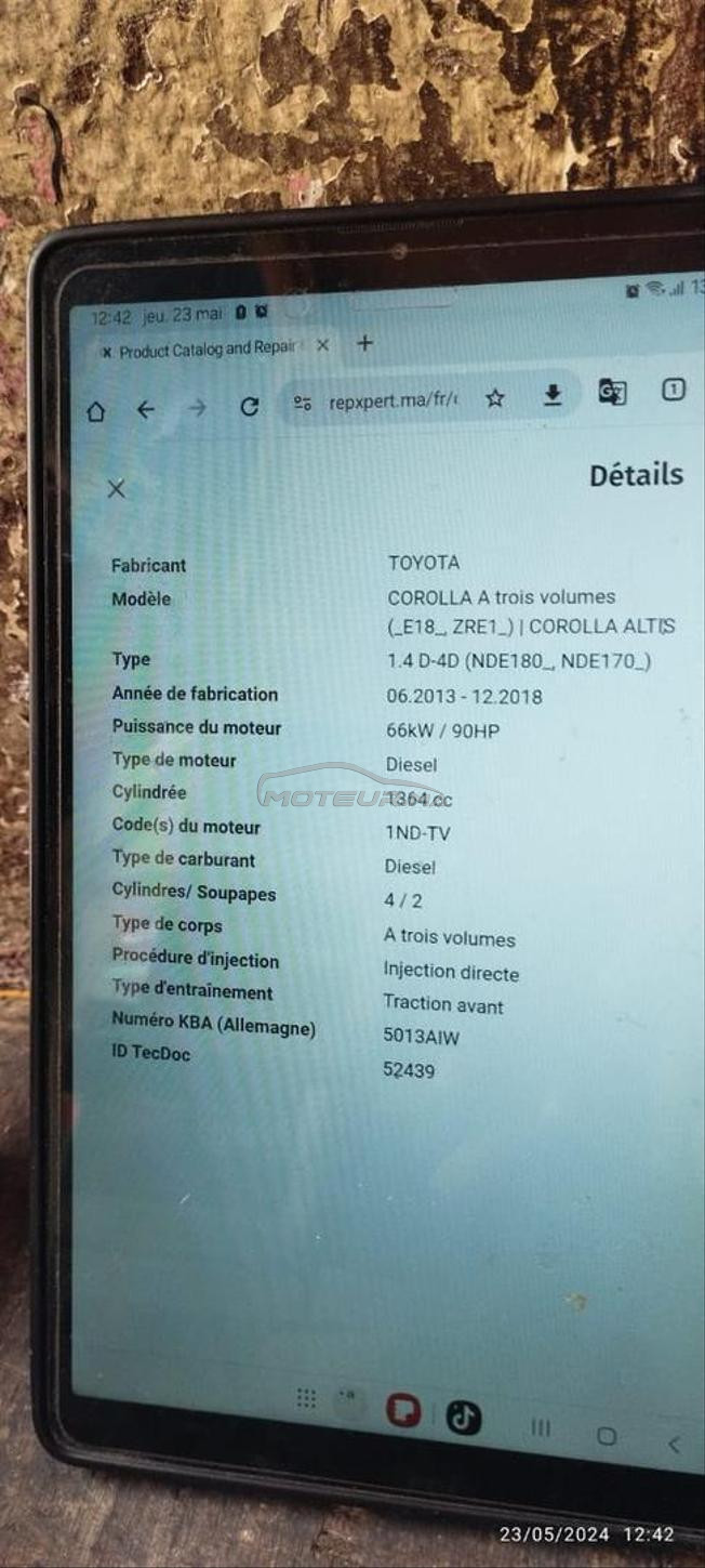 Toyota Corolla Diesel Manuelle 2014 à Errachidia