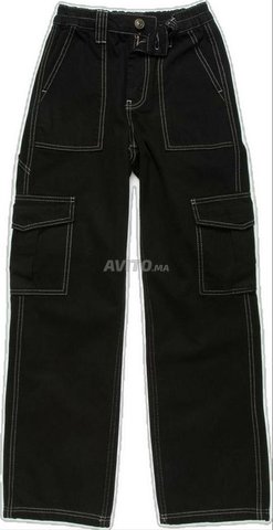 cargo noir pantalon femmes