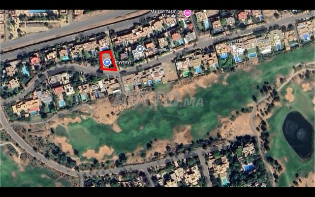 Vend terrain de 550 m2 Amelkis vue sur golf