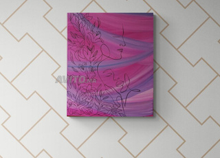 هدية عيد الحب لوحة فنية أصلية