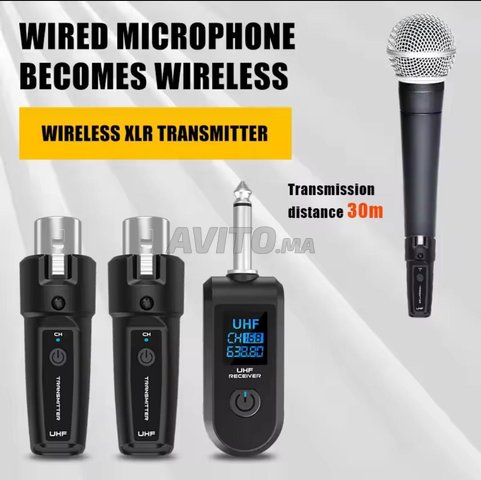 adaptateur XLR UHF émetteur récepteur 