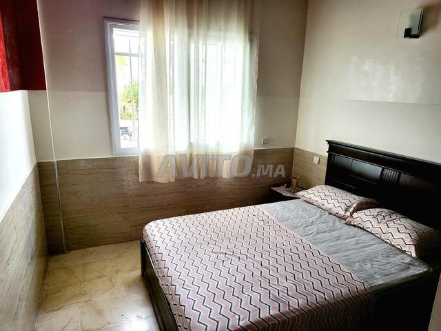 Bel appartement F2 meublé avec piscine à Harhora - 2