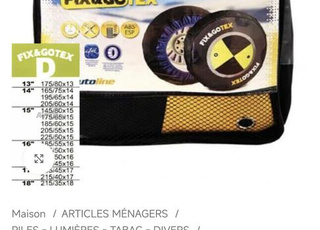 chaussettes roues voiture neige Fix GoTex protège 