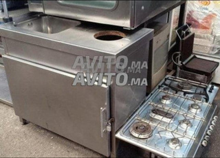 plonge levier inox avec bac a ordures 