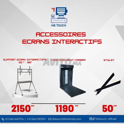 Support & Stylet CMOS Écran Interactif Promo Maroc