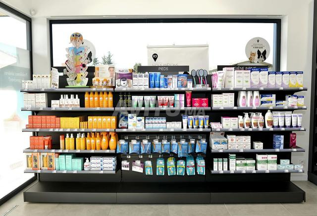 rayonnage para pharmacie et cosmétique