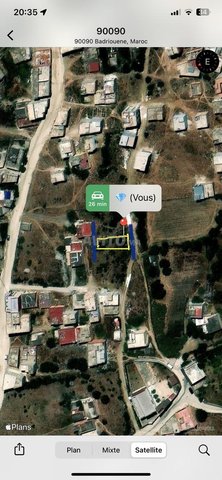  أرض 200 متر منطقة بدريون طنجة كيعطيو رخصة البناء 