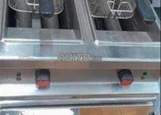 friteuse double sur placard gaz 