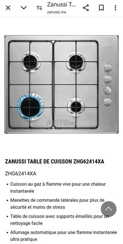 table de cuisson à 4 feux 