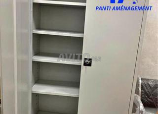خزانة معدنية بتصميم حديث وأقفال /armoire en métal