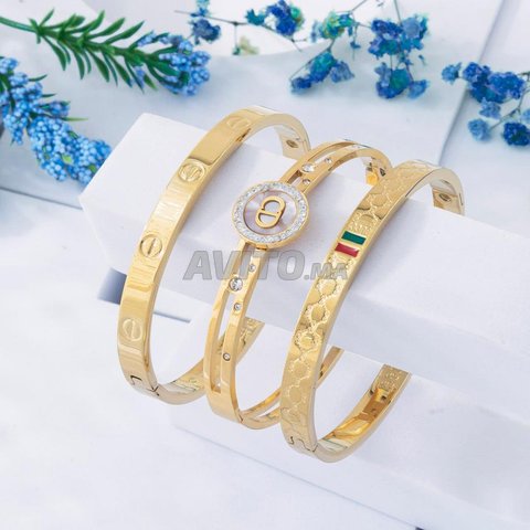 bracelets plaqué or التوصيل مجاني لجميع المدن