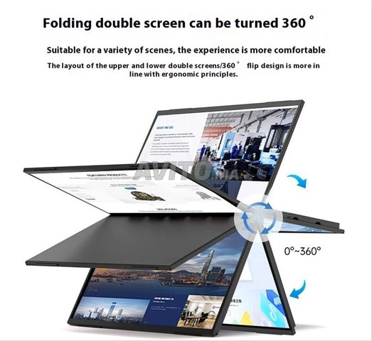 Double Ecran Moniteur Portable Dual 15.6 x2 HDMI 