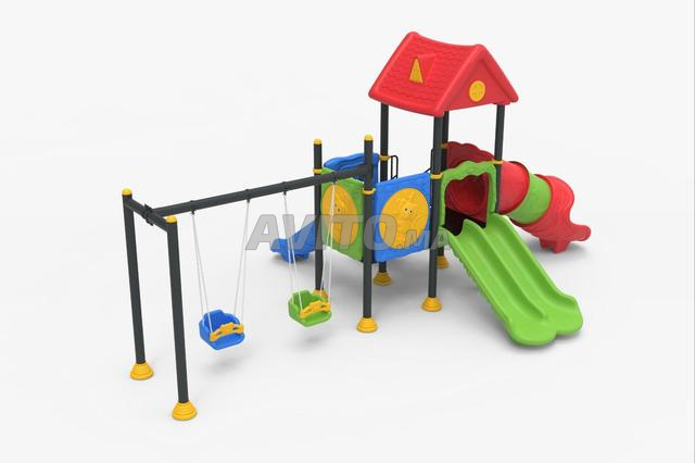 هيكل AJ501 مع 3 زلاجات وأرجوحة