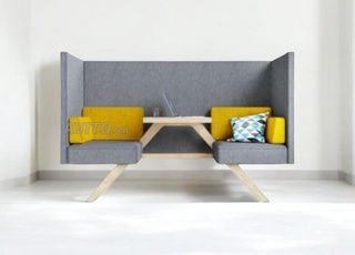 Canapé TOOtheZOO TOOaPICNIC Gris/Moutarde