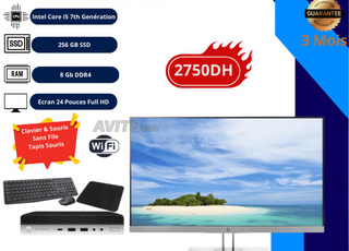 HP Elitedesk 800 G3 mini avec Ecran 24 frameless