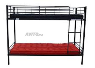 سرير معدني متين/lit métallique robuste/prix usine