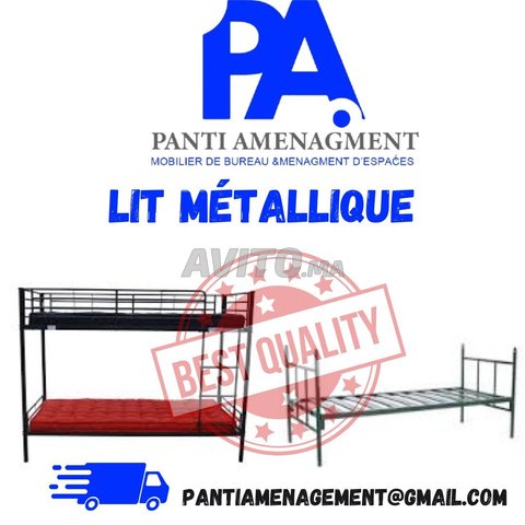 سرير معدني/lit métallique/prix d'usine