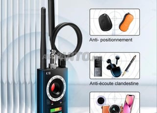 K18 Détecteur GPS Anti Espion Caméra / GPS / Micro