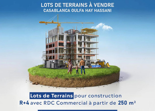 Lots de terrain R ➕ 4 à vendre, Oulfa Hay Hassani 