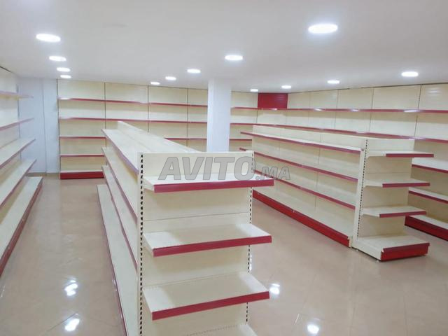 Rayonnage Supermarché avec comptoir Caisse 