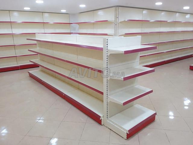 Rayonnage Supermarché avec comptoir Caisse  - 2