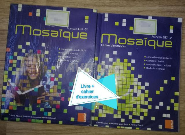 livre et son cahier d'exercices mosaique EB7 