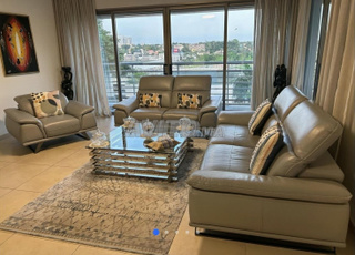 salon en cuir véritable 