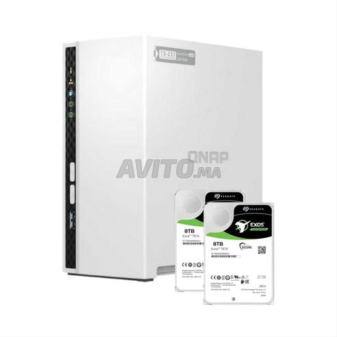  QNAP TS-233 NAS Serveur Desktop 2 Baies 2*8Tb