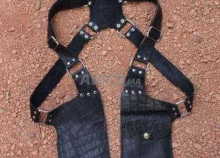 gilet anti vol en cuir 